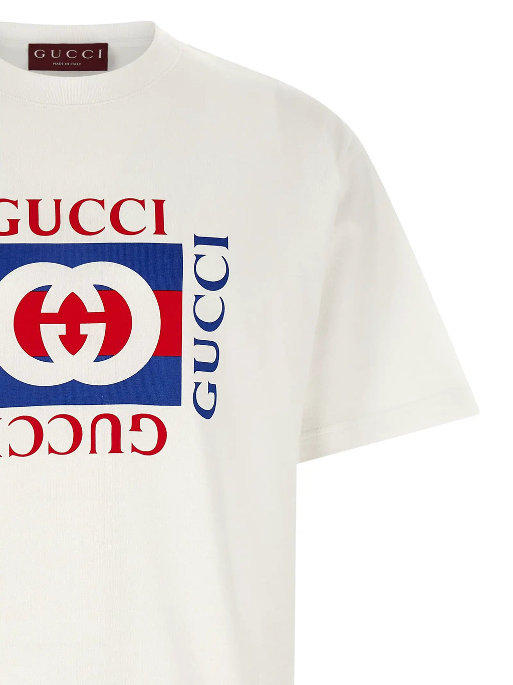 Gucci White Cotton T-Shirt