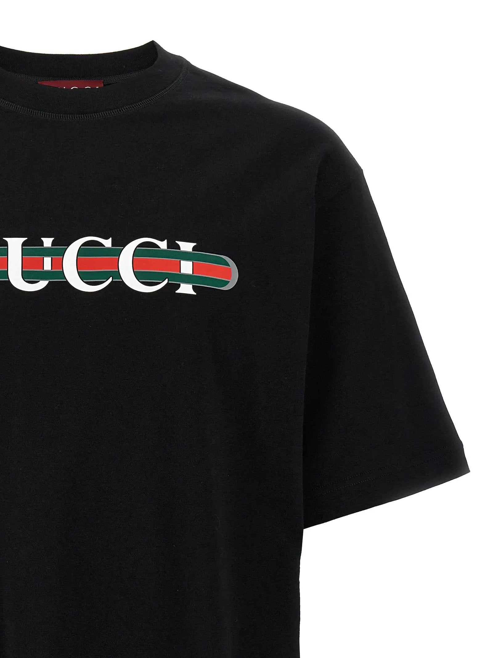 Gucci Black Cotton T-Shirt