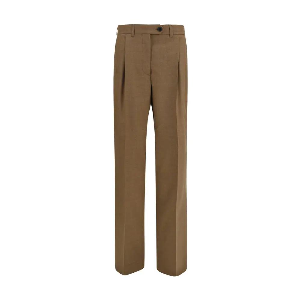 Prada Brown Wool Oves Aries Dress Pants