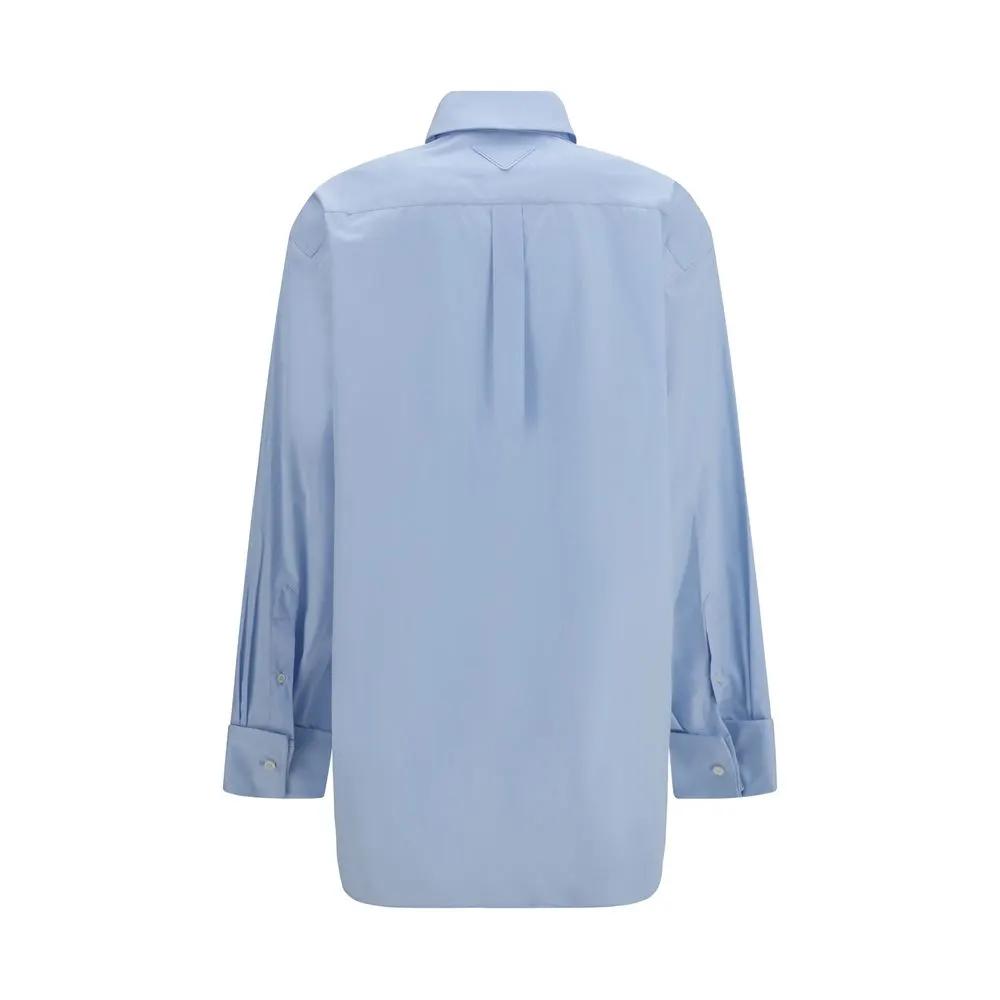 Prada Blue Cotton Shirt
