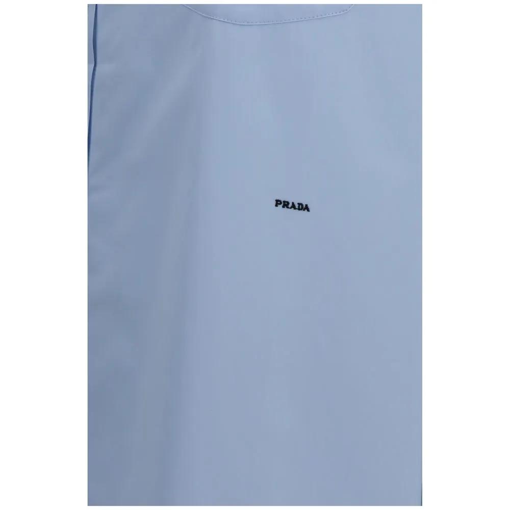 Prada Blue Cotton Shirt