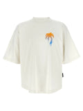 Palm Angels White Cotton T-Shirt