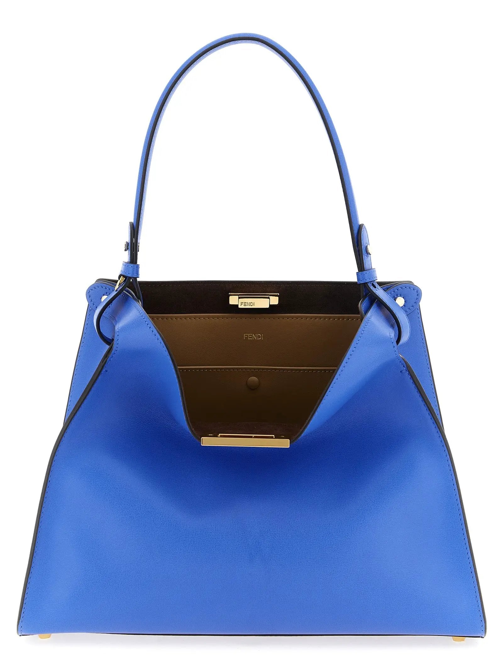Fendi Blue Calfskin Handbag