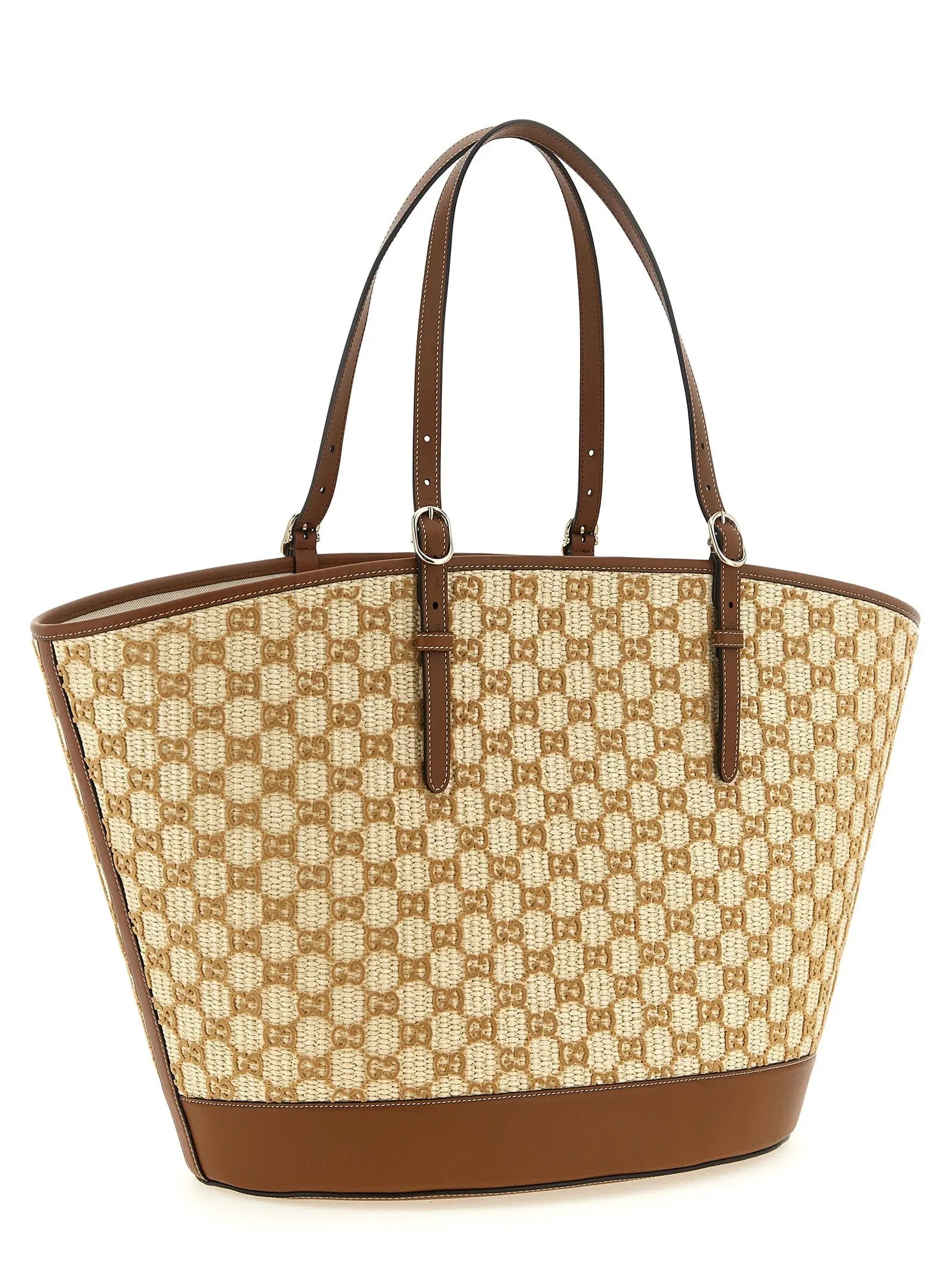Gucci Brown Cotton Handbag
