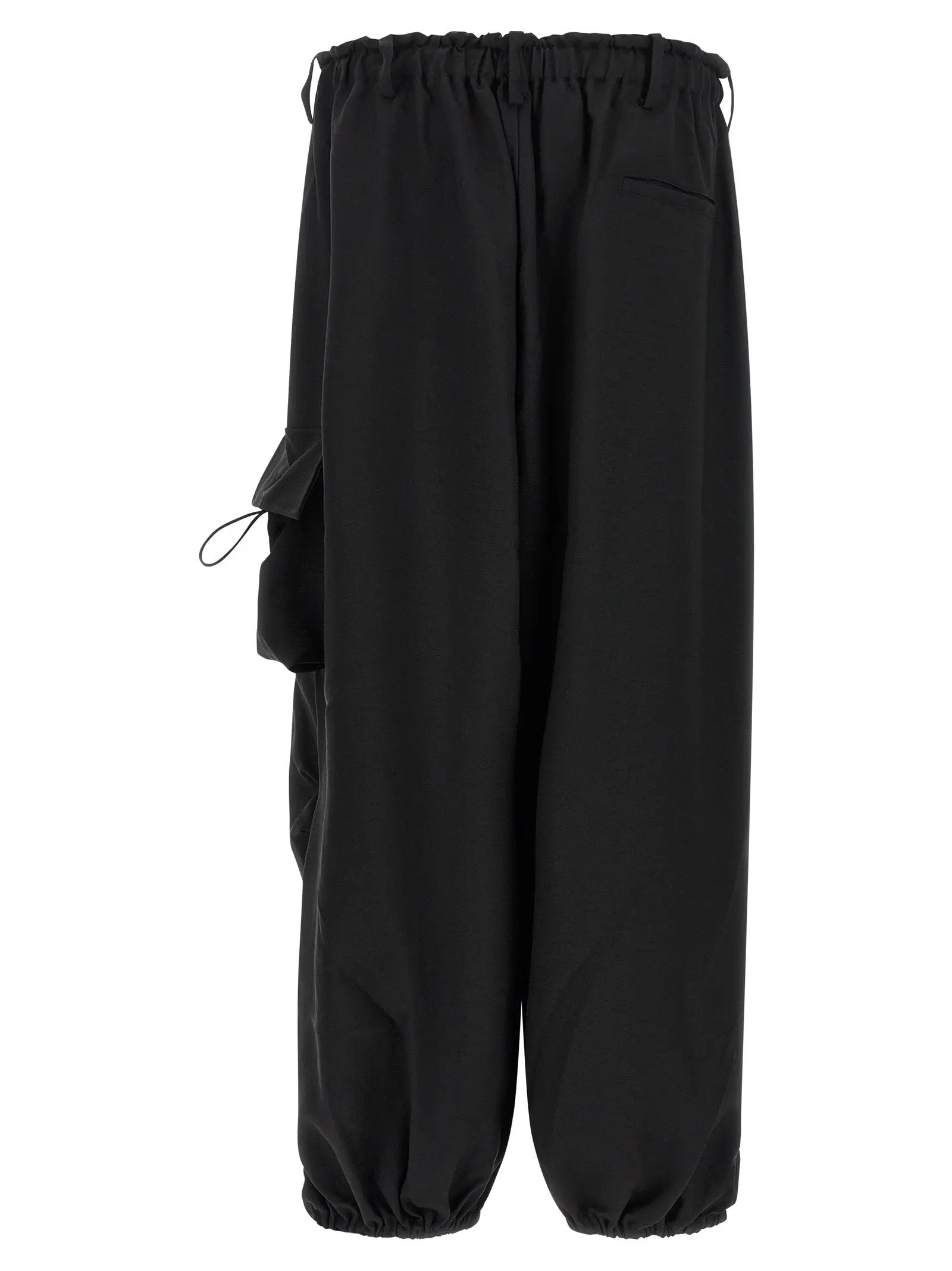 Y-3 Black Polyester Cargo Pants