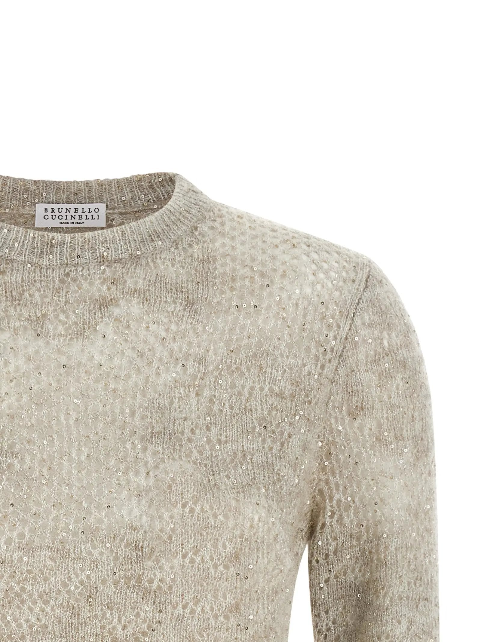 Brunello Cucinelli Beige Nylon Cardigan