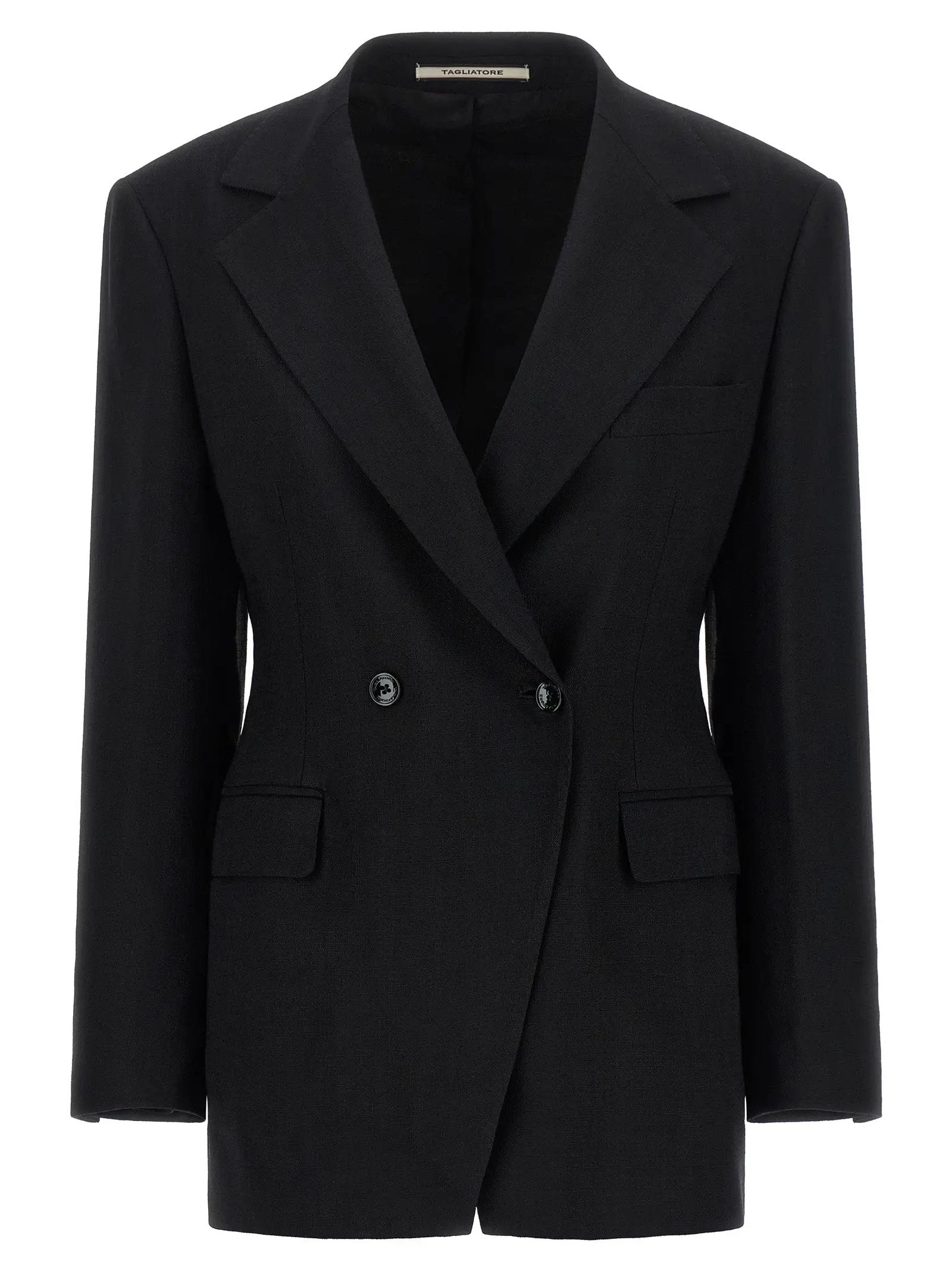 Tagliatore Black Viscose Blazer