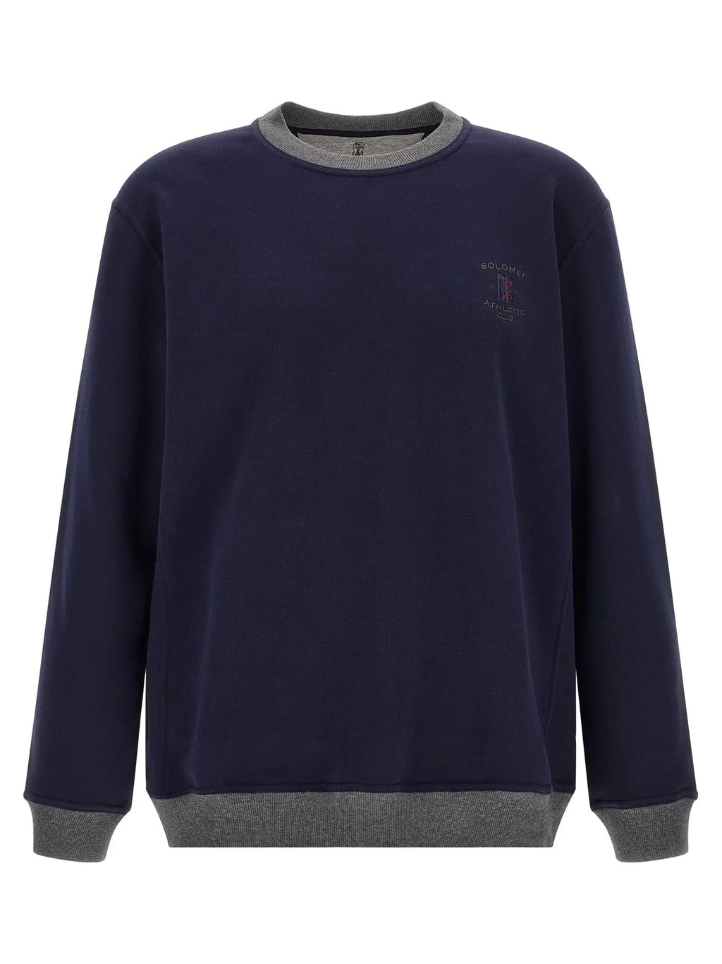 Brunello Cucinelli Blue Cotton Sweatshirt