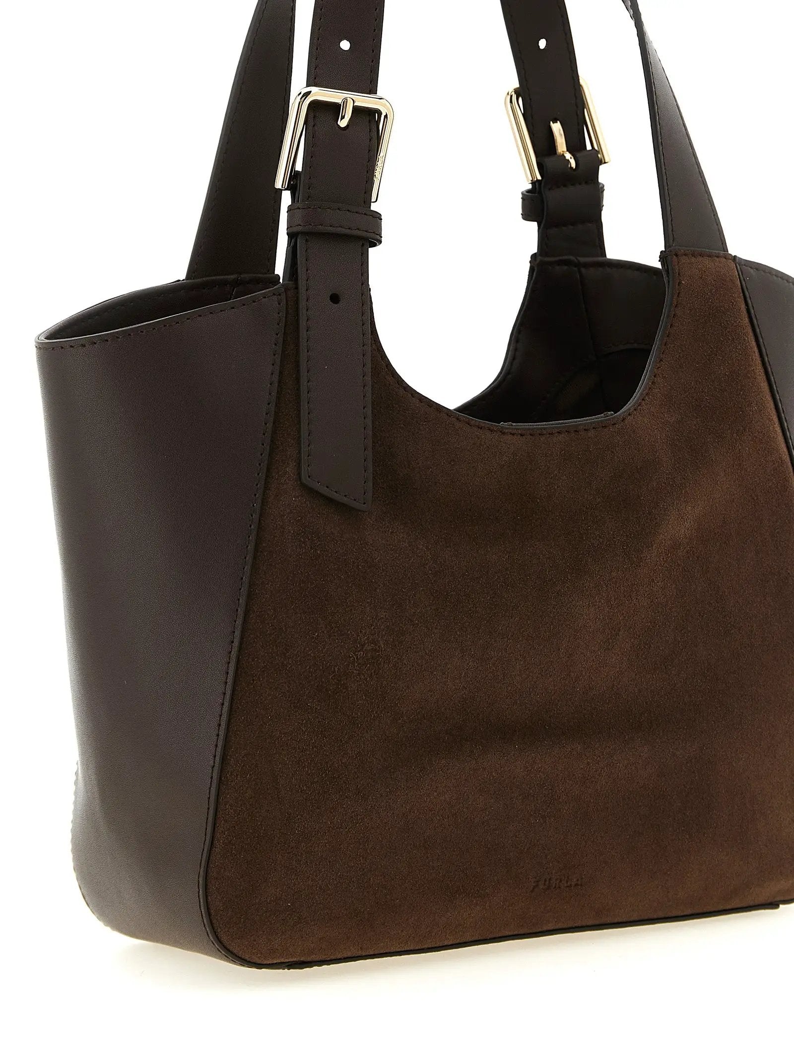 Furla Brown Calfskin Handbag