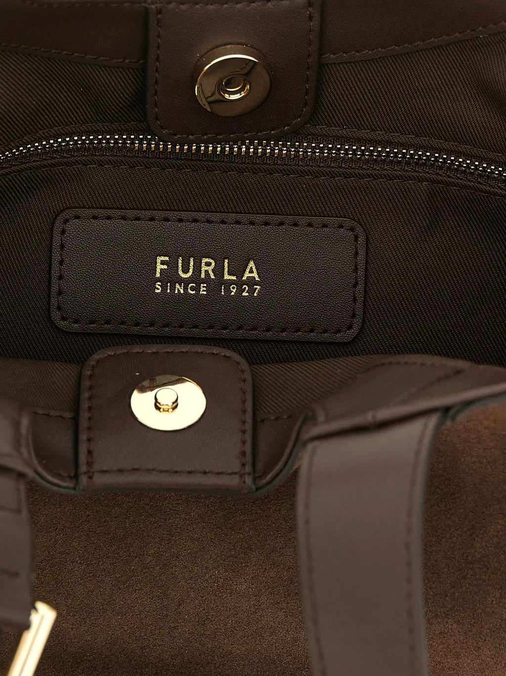 Furla Brown Calfskin Handbag