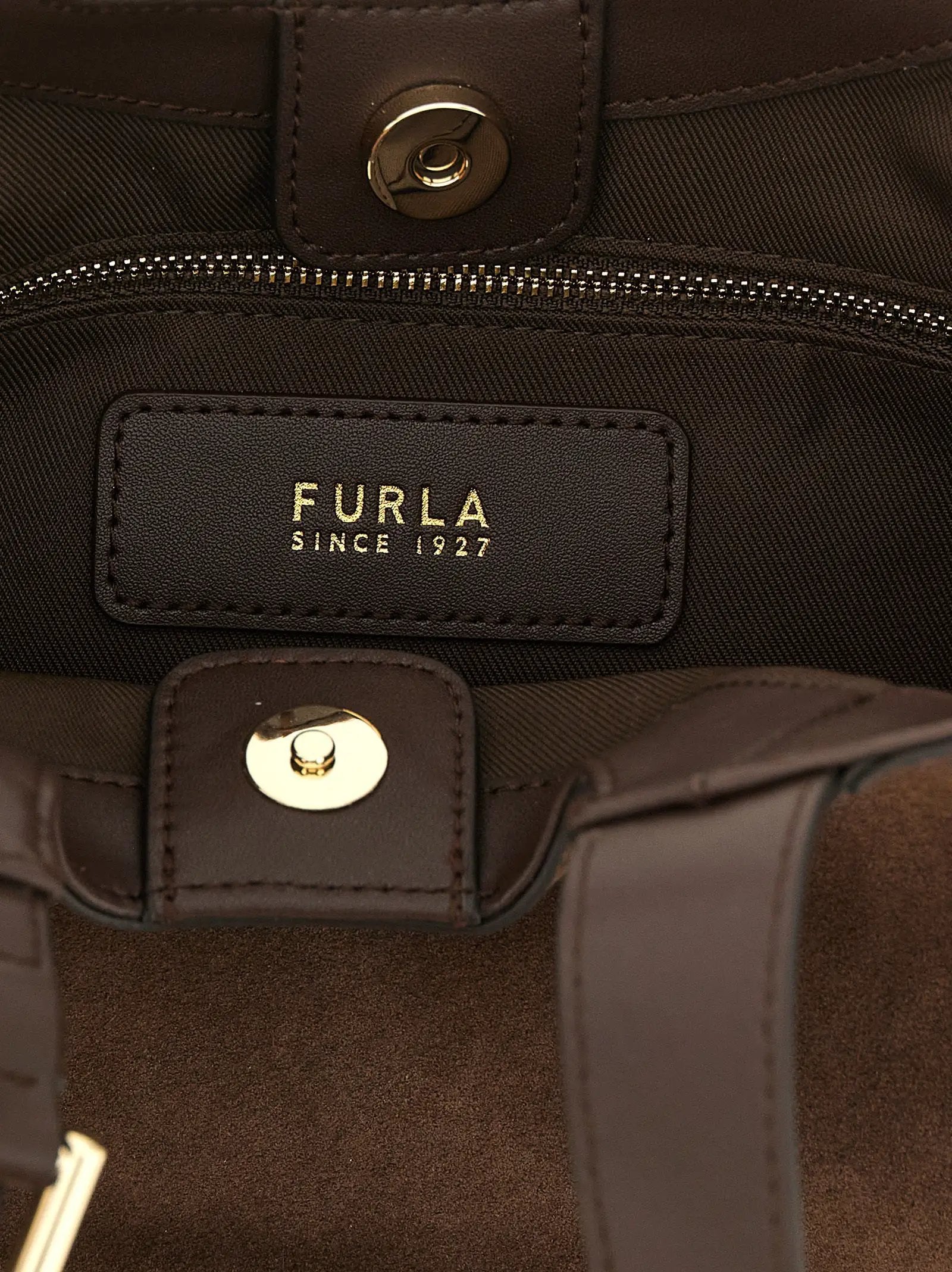 Furla Brown Calfskin Handbag