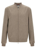Brunello Cucinelli Gray Cashmere Bomber