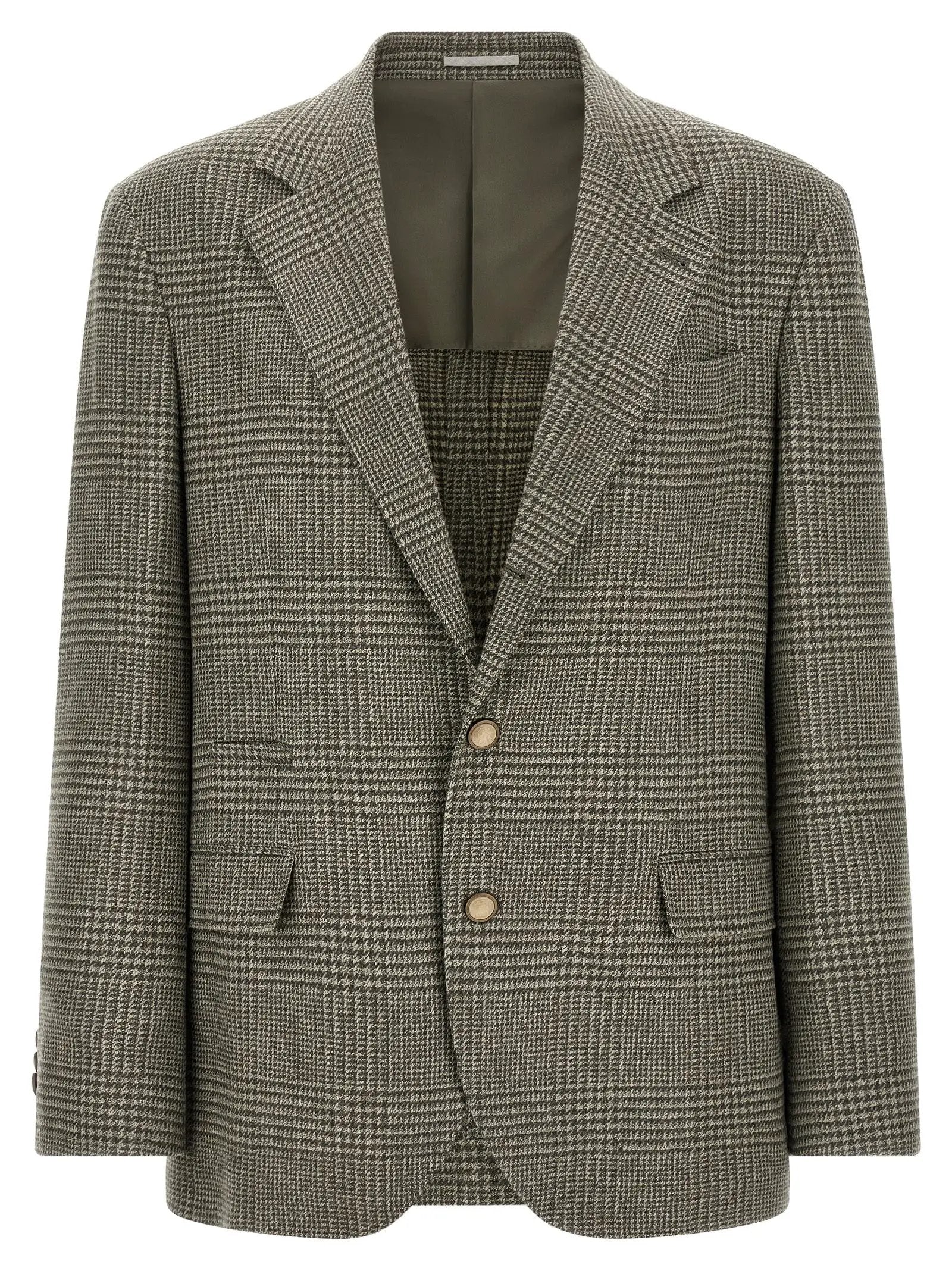 Brunello Cucinelli Bicolor Wool Blazer