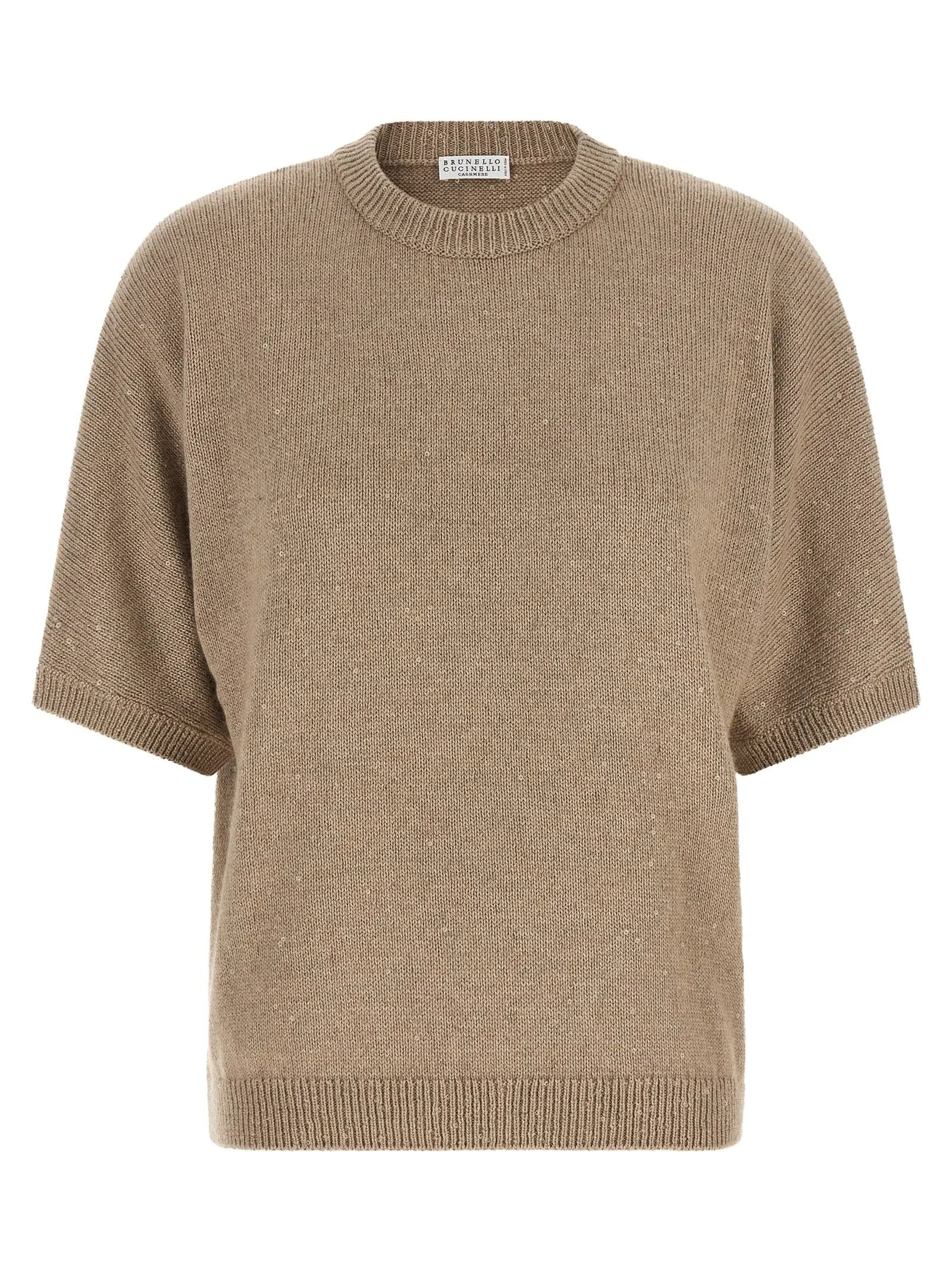 Brunello Cucinelli Beige Cashmere Cardigan