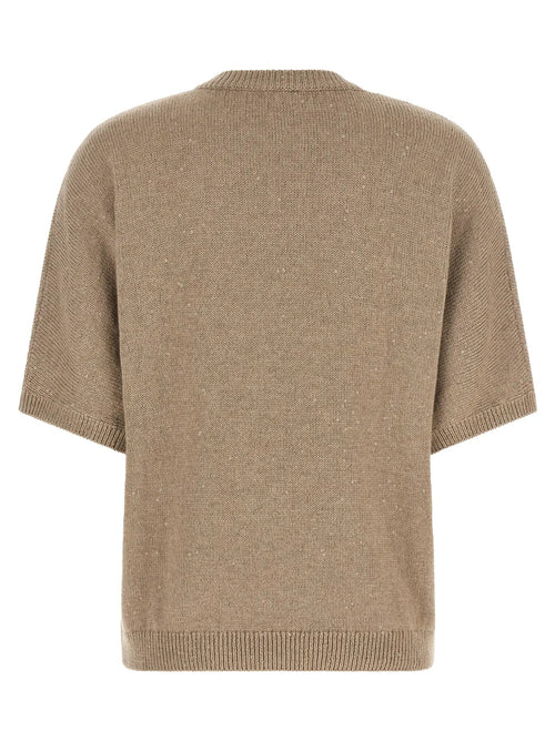 Cardigan Brunello Cucinelli en cachemire beige