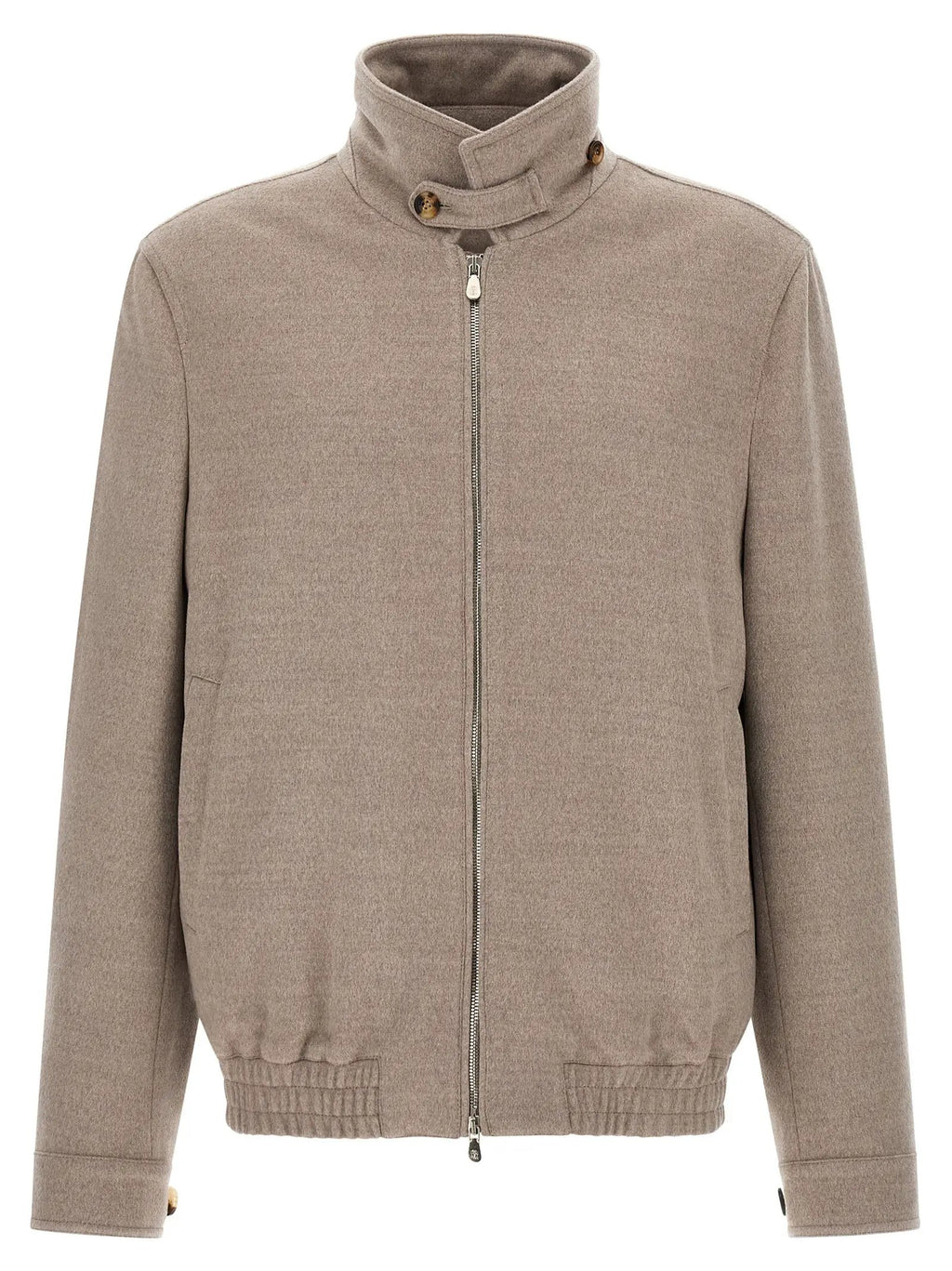 Brunello Cucinelli Beige Virgin Wool Bomber