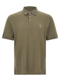 Brunello Cucinelli Bicolor Cotton Polo Shirt