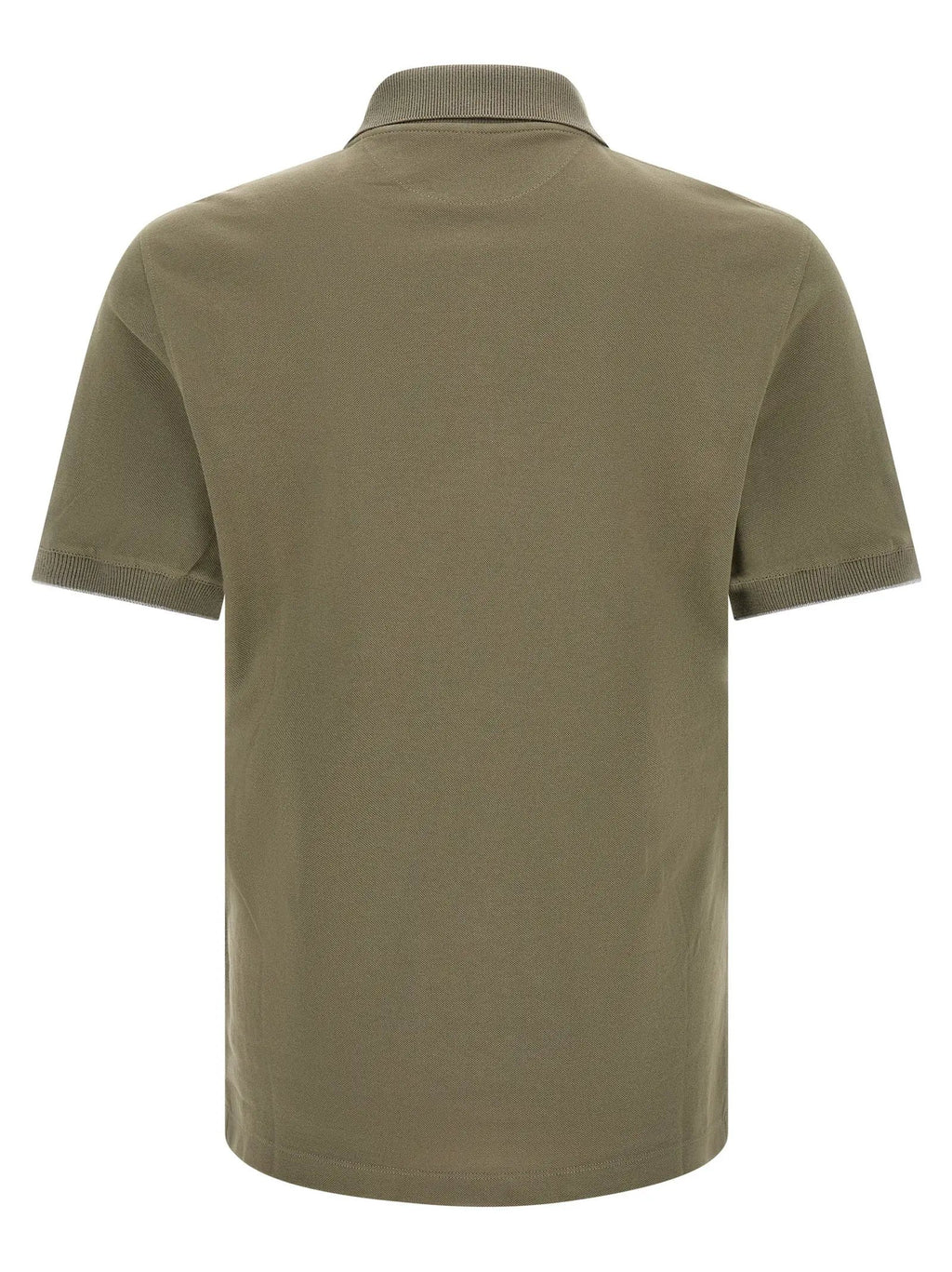 Brunello Cucinelli Bicolor Cotton Polo Shirt