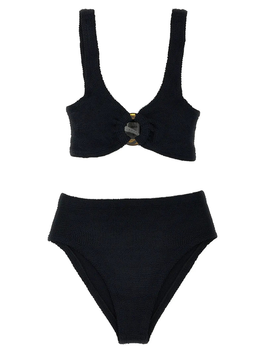 Hunza G Black Nylon Bikini