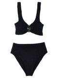 Hunza G Black Nylon Bikini
