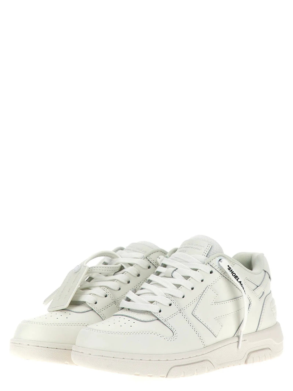 Off-White White Calfskin Low Top Sneakers