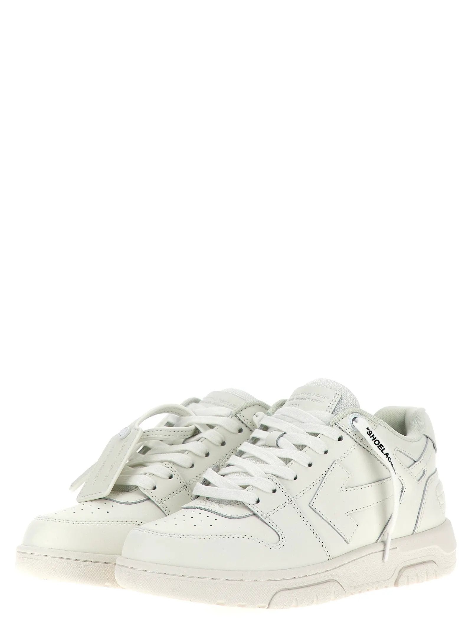 Off-White White Calfskin Low Top Sneakers