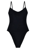 Hunza G Black Polyamide One-Piece Swimsuit