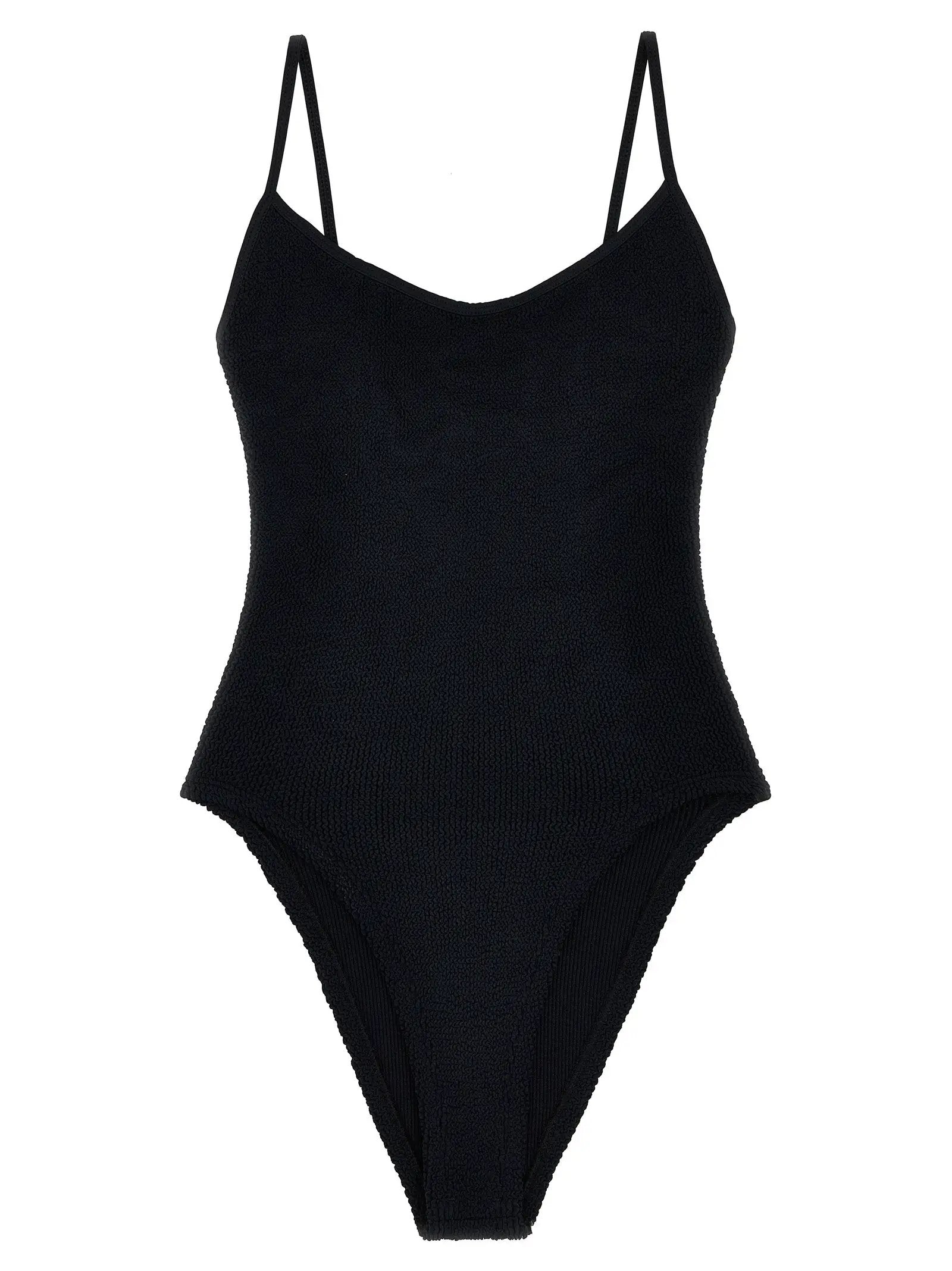 Hunza G Black Polyamide One-Piece Swimsuit