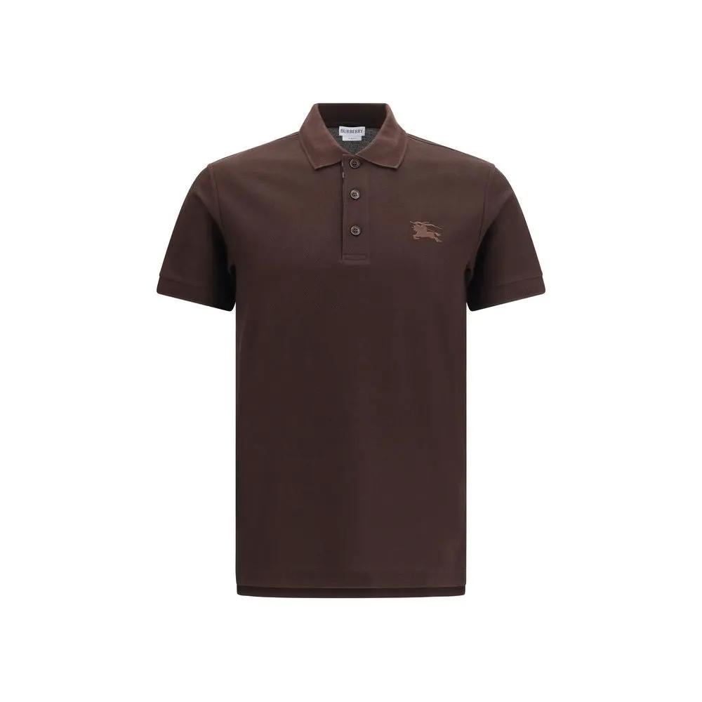 Polo Burberry en coton marron
