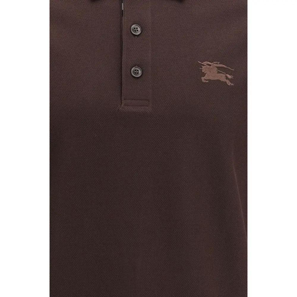 Polo Burberry en coton marron