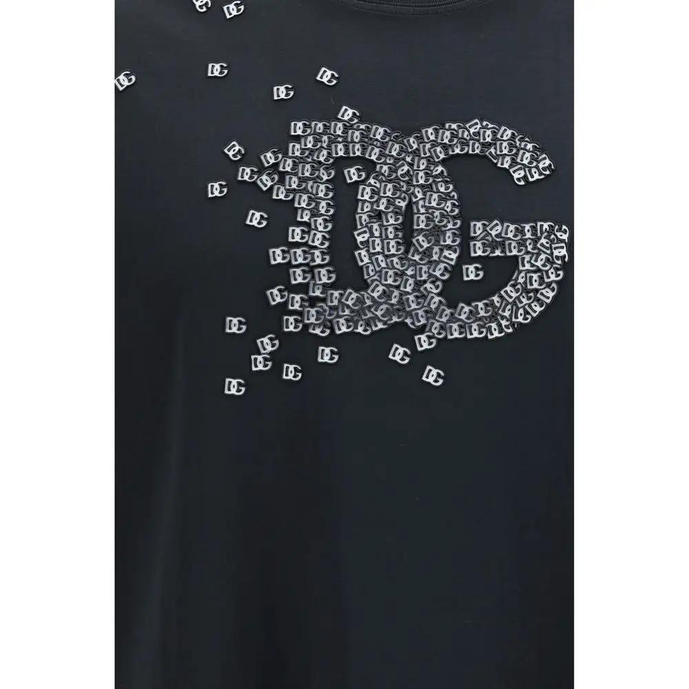 Dolce & Gabbana Black Cotton T-Shirt