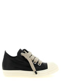 Rick Owens Bicolor Calfskin Low Top Sneakers
