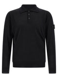Stone Island Black Virgin Wool Cardigan