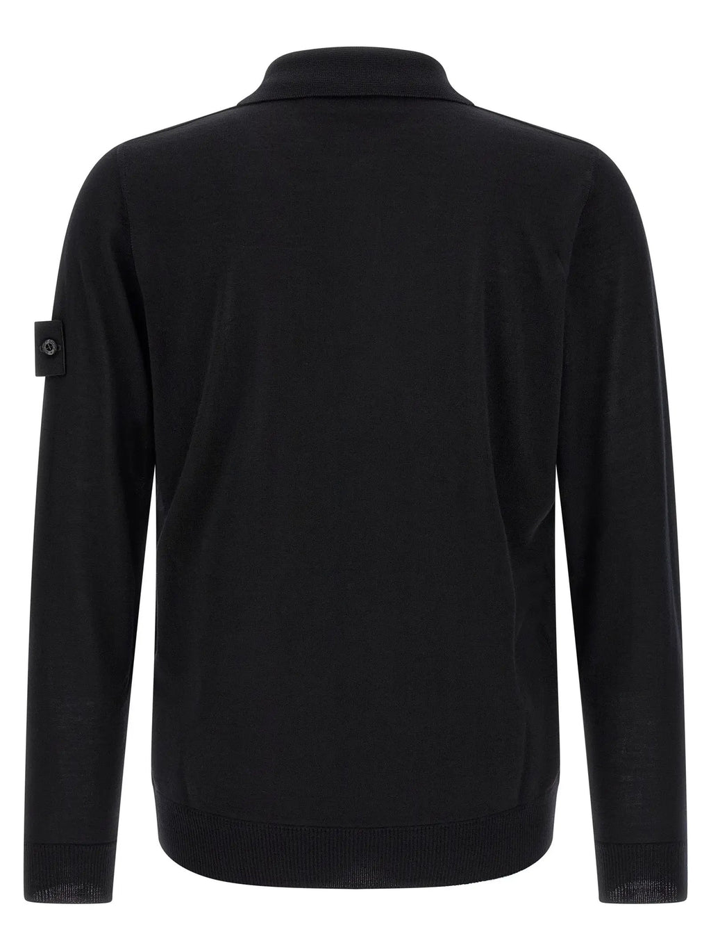 Stone Island Black Virgin Wool Cardigan