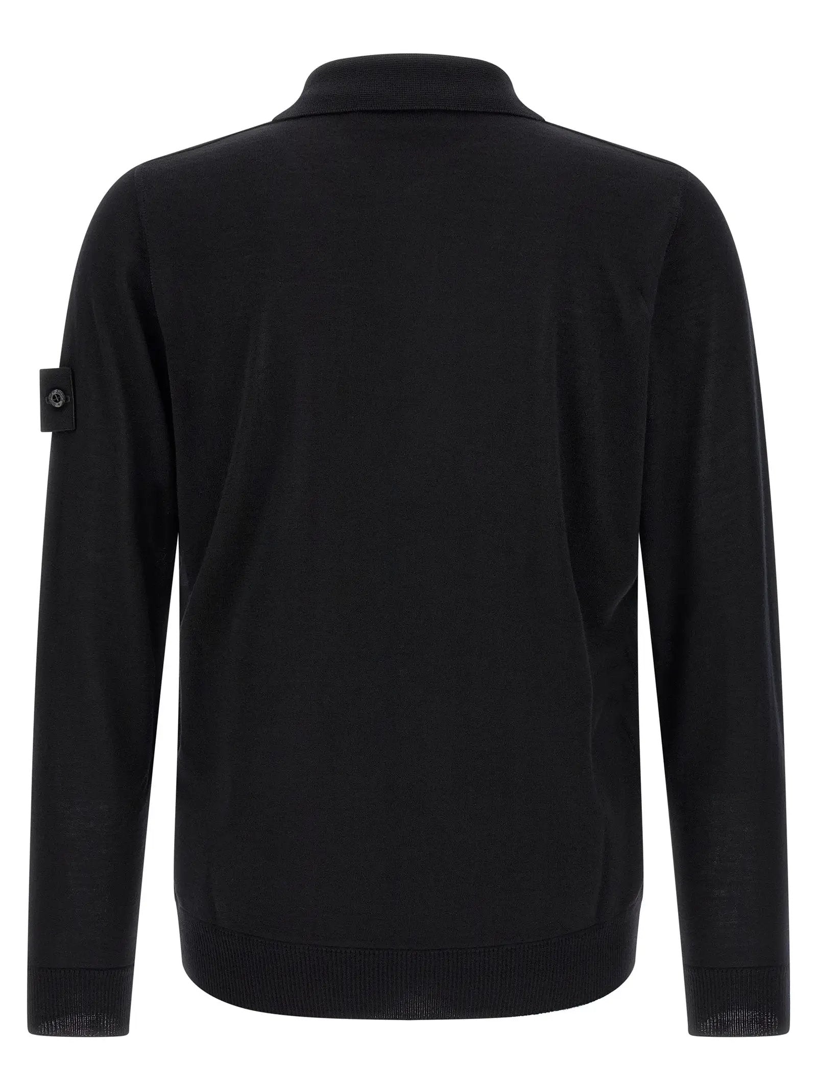 Stone Island Black Virgin Wool Cardigan