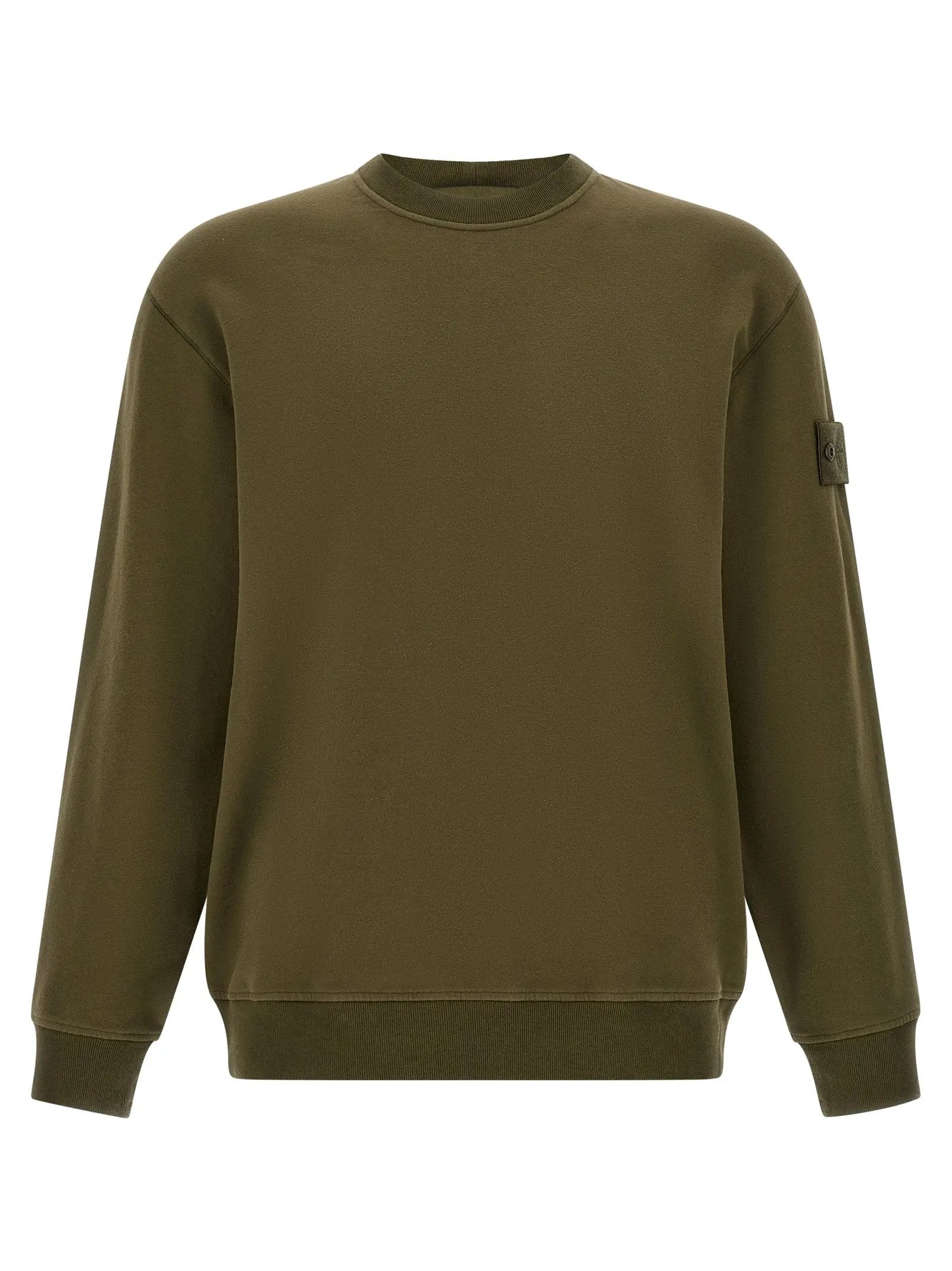 Stone Island Bicolor Cotton Sweatshirt