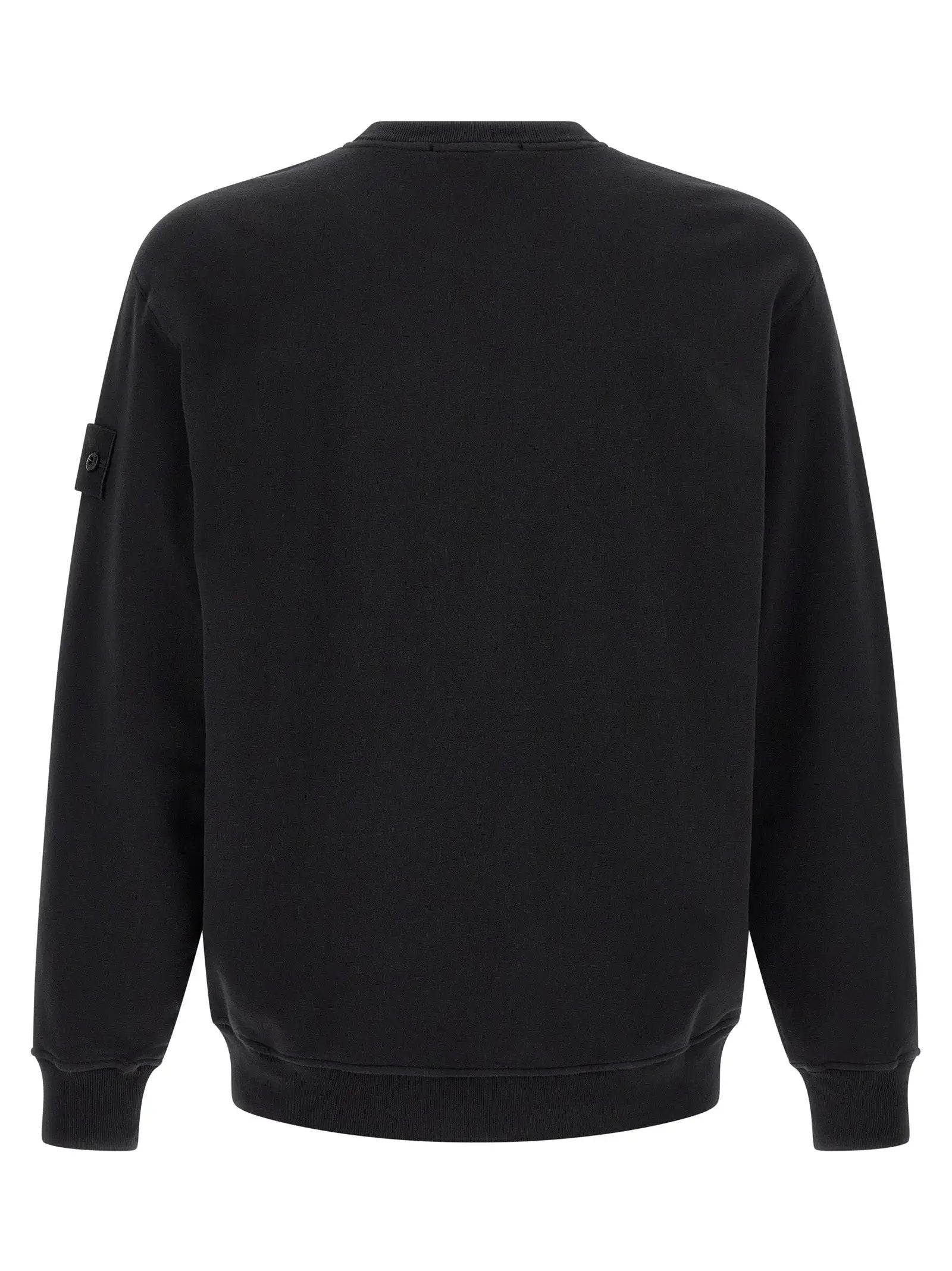 Stone Island Black Cotton Sweatshirt