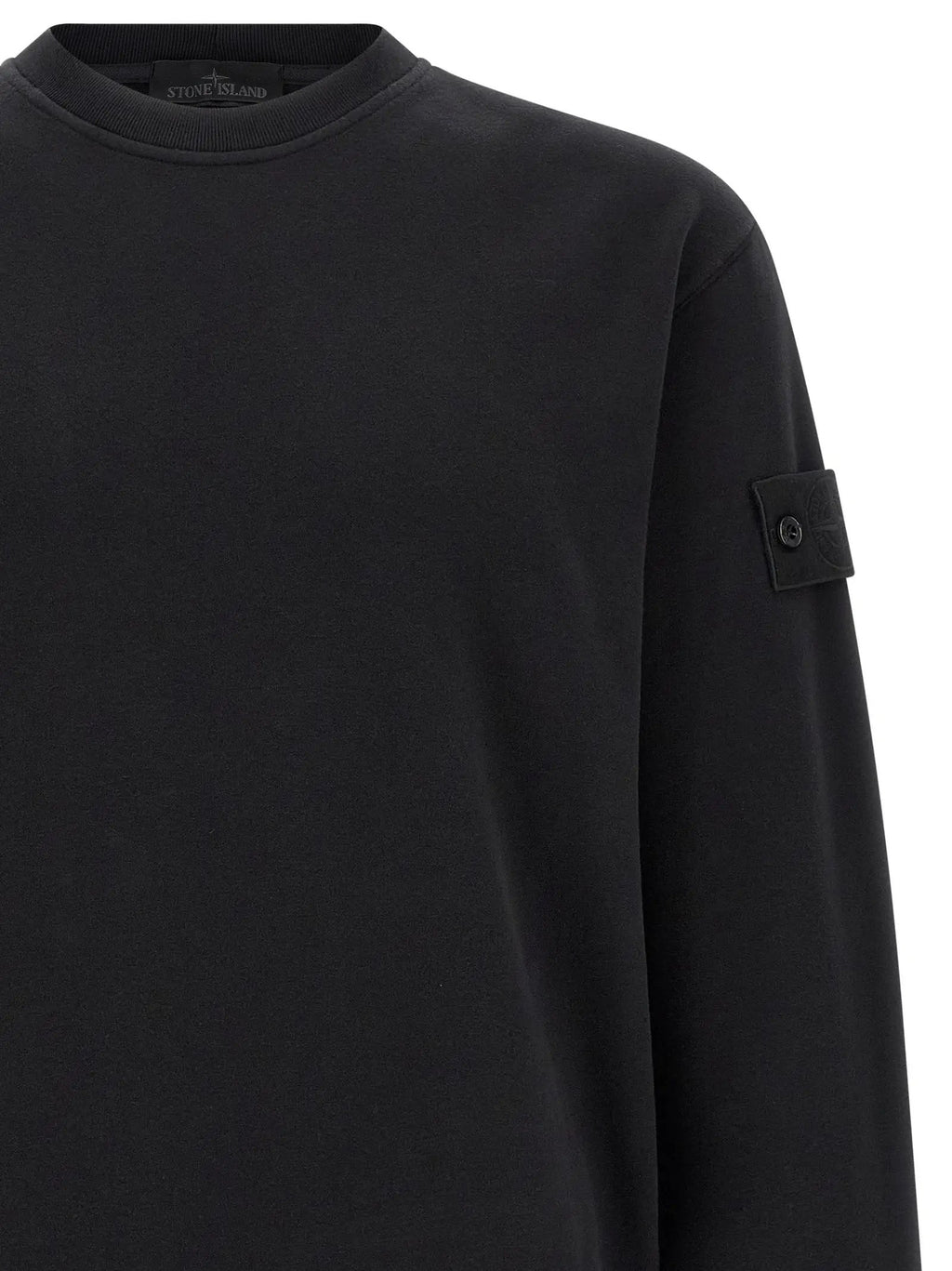 Stone Island Black Cotton Sweatshirt