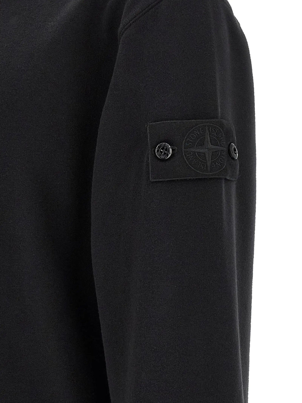 Stone Island Black Cotton Sweatshirt