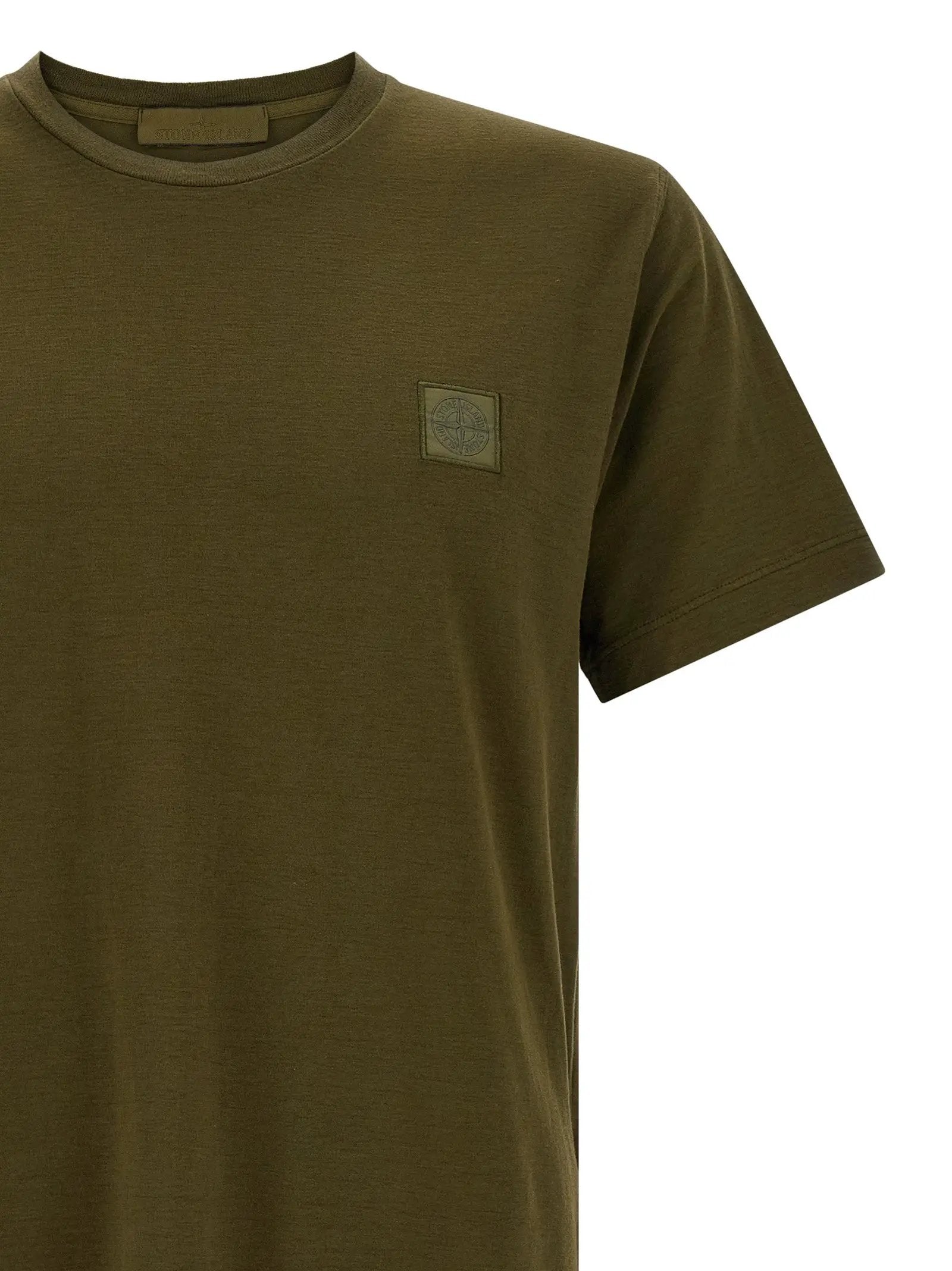 Stone Island Bicolor Cotton T-Shirt
