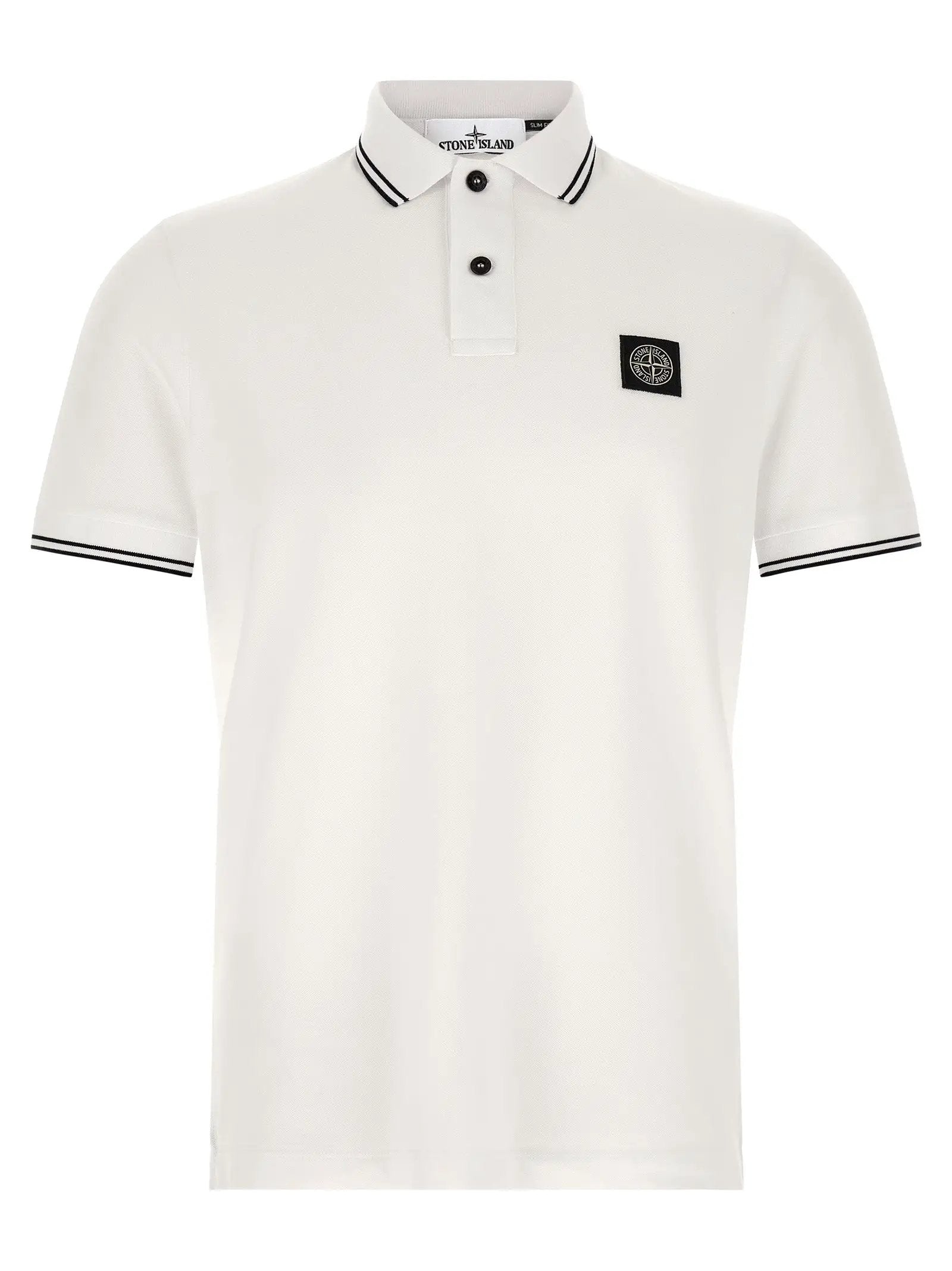 Stone Island Bicolor Cotton Polo Shirt