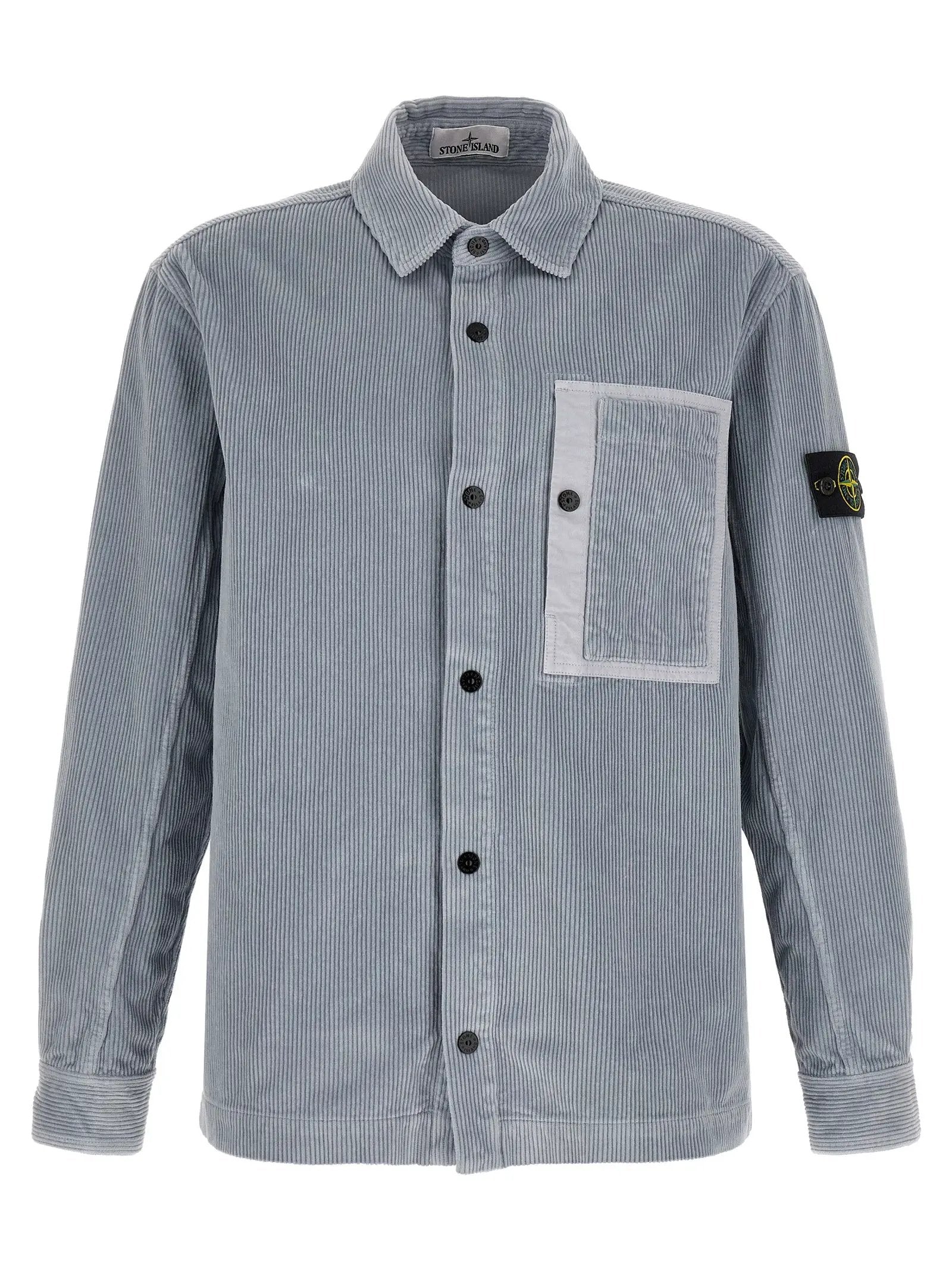 Stone Island Gray Cotton Blouse