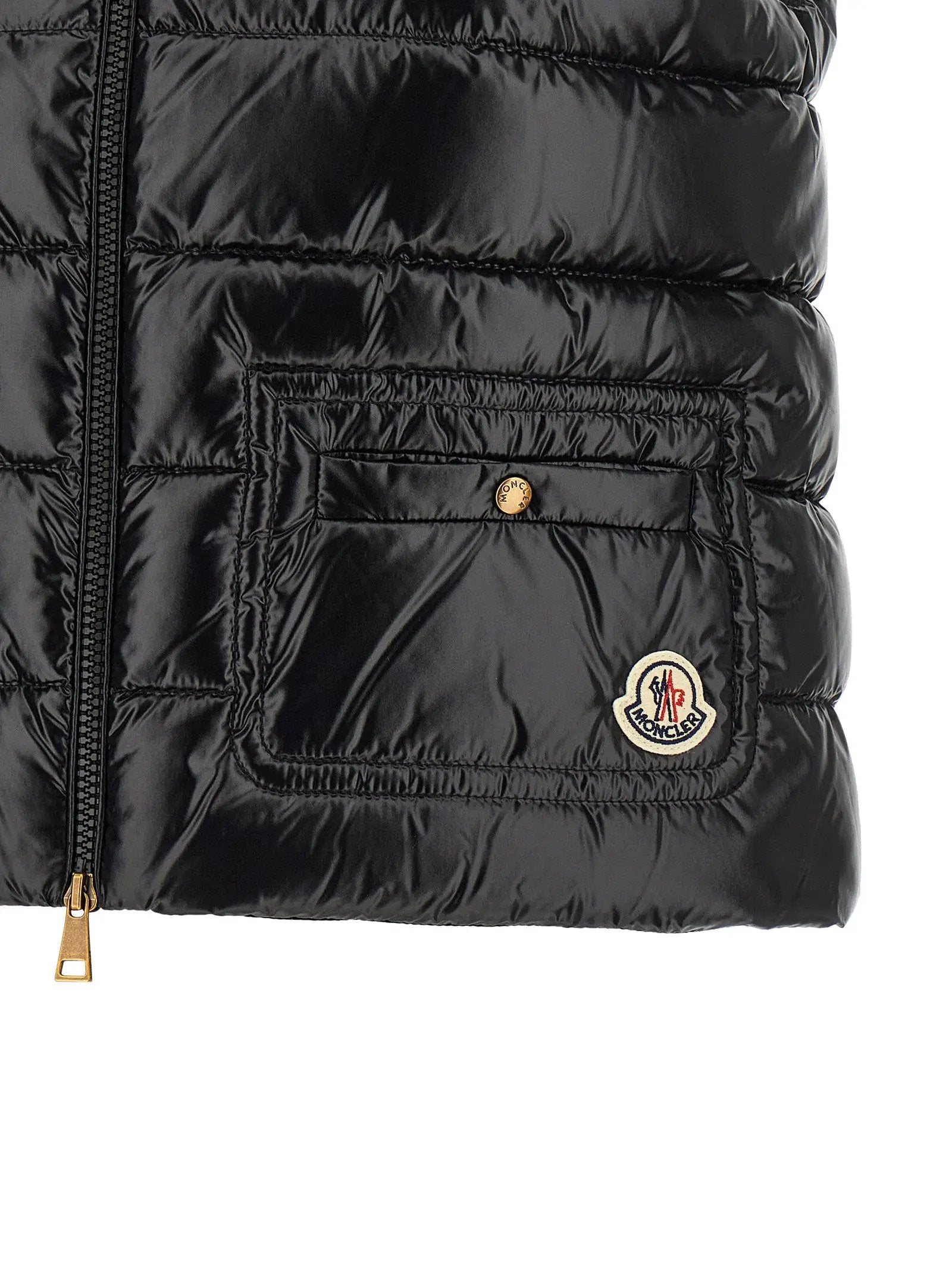 Moncler Black Polyamide Sleeveless Jacket