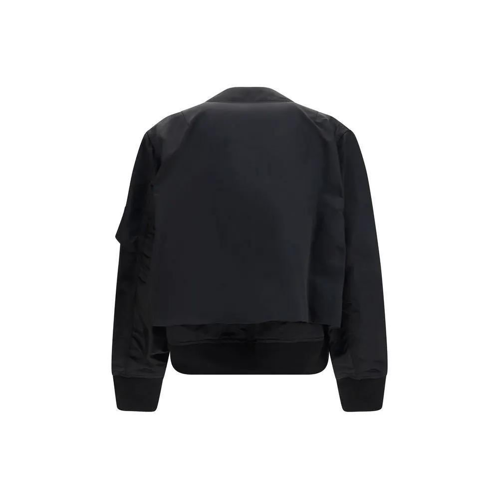 Sacai Black Cotton Bomber
