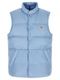 Moncler Blue Polyamide Sleeveless Jacket