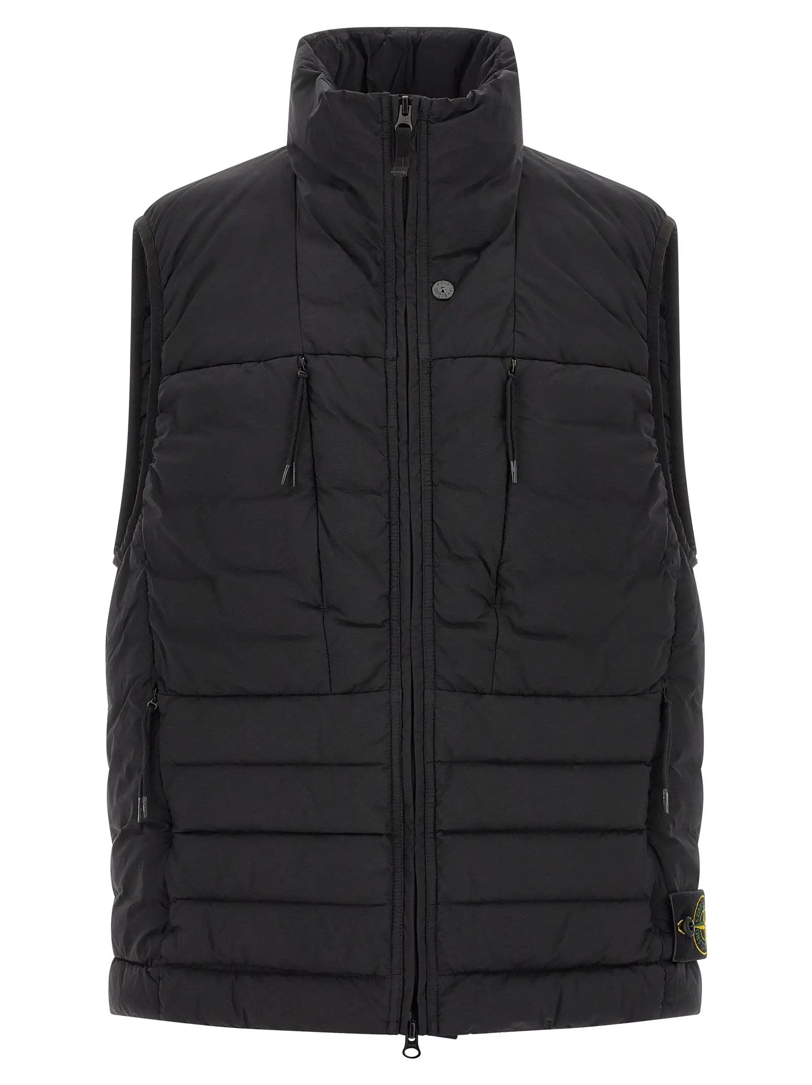 Stone Island Black Polyamide Sleeveless Jacket