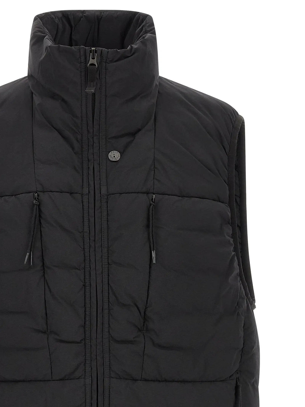 Stone Island Black Polyamide Sleeveless Jacket
