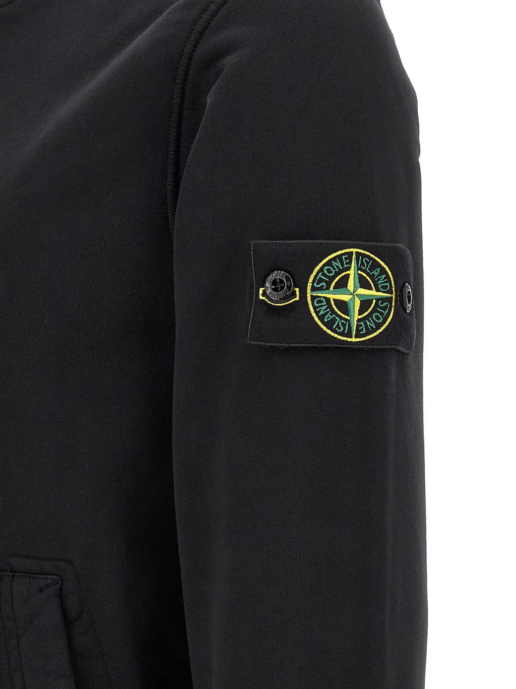 Stone Island Black Cotton Sweatshirt