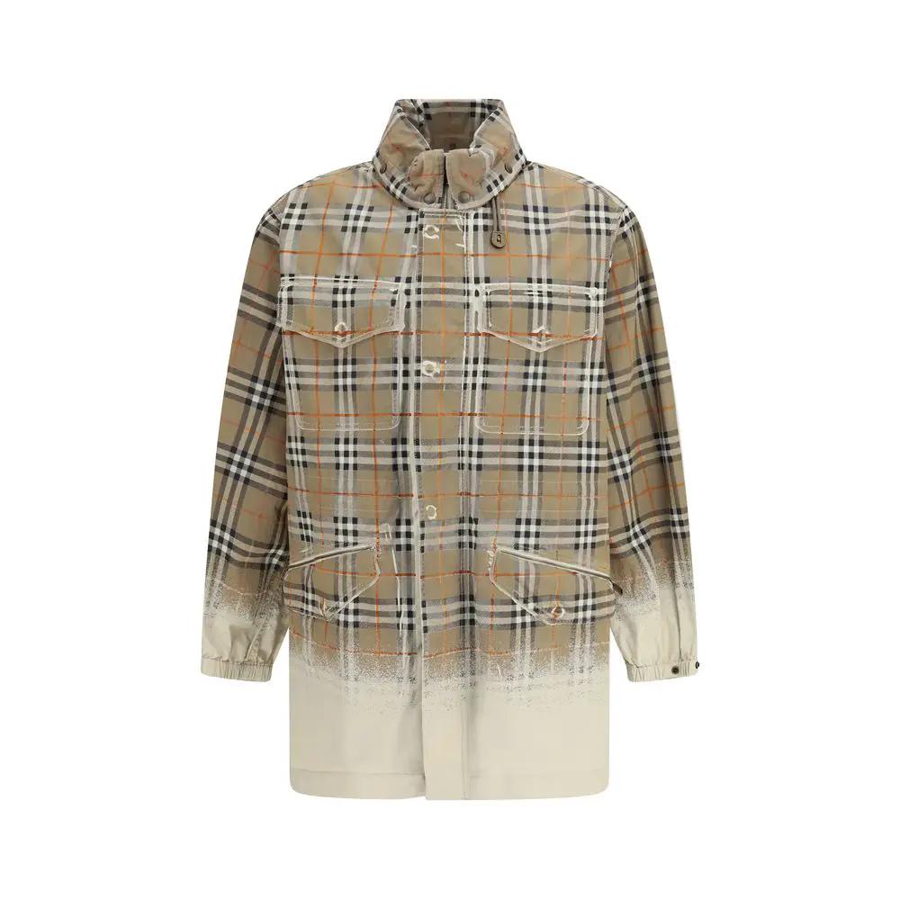Burberry Beige Cotton Parka