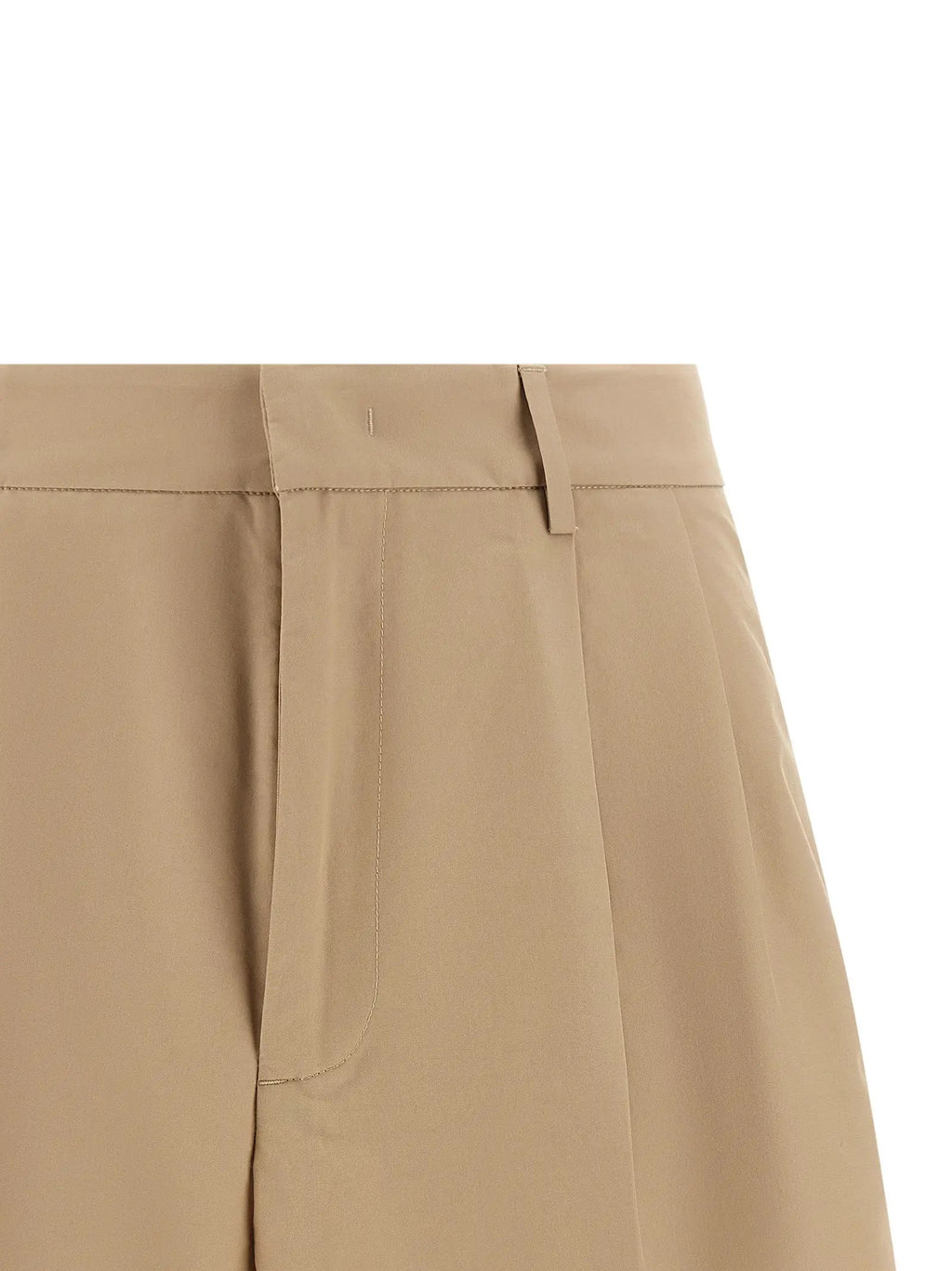 Fabiana Filippi Brown Cotton Bermuda Shorts